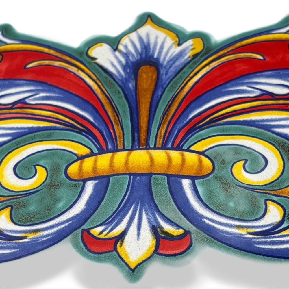 Deruta Rectangular Platter by Ceramica Nova Deruta Hand Painted in Italy 16" L - Picture 7 of 9